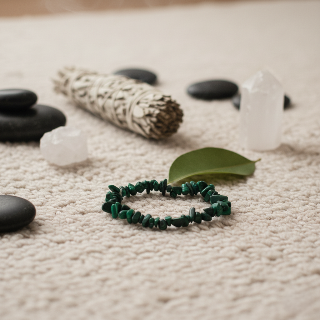 Bransoletka z malachitu – kamień transformacji i ochrony