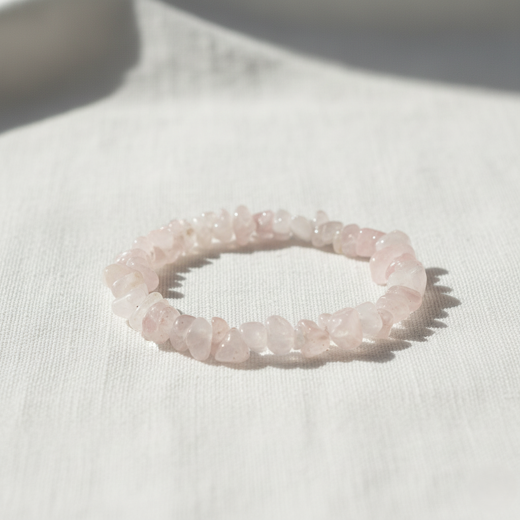 Bransoletka z różowym kwarcem(1)