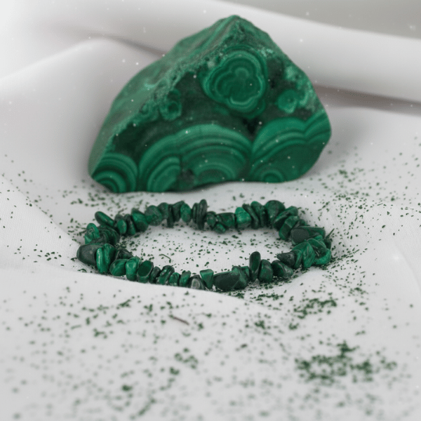 Bransoletka z malachitu