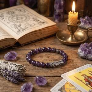 Bransoletka antyczna z ametystu