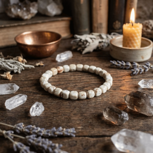 Bransoletka z beżowego jaspisu