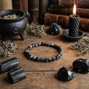 Bransoletka z czarnego jaspisu
