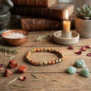 Bransoletka z czerwonego jaspisu