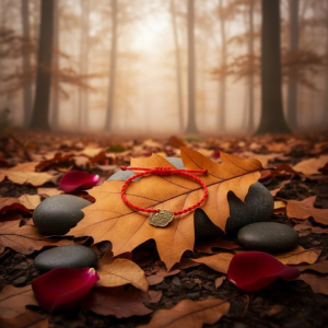 Czerwona nitka z medalionem – amulet ochronny i symbol szczęścia