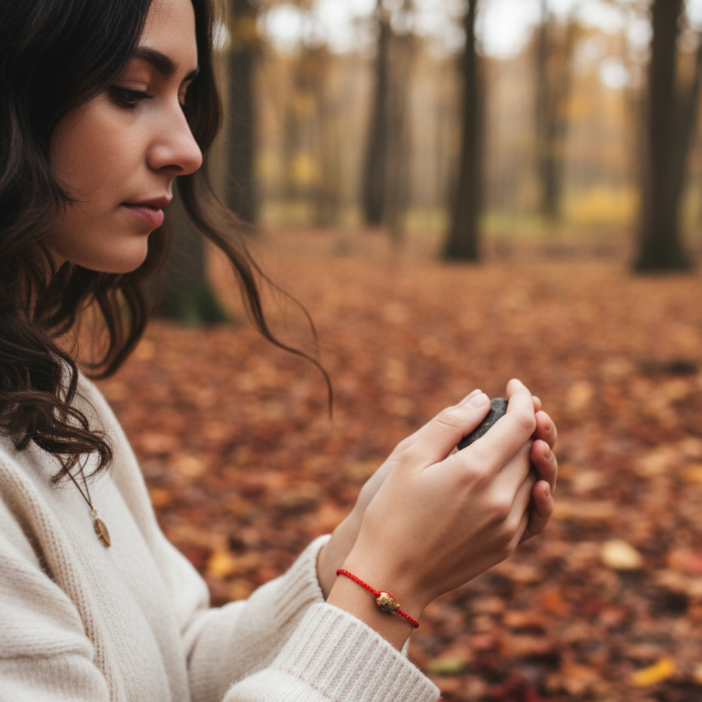 Czerwona nitka z rybą – amulet obfitości, szczęścia i ochrony energetycznej