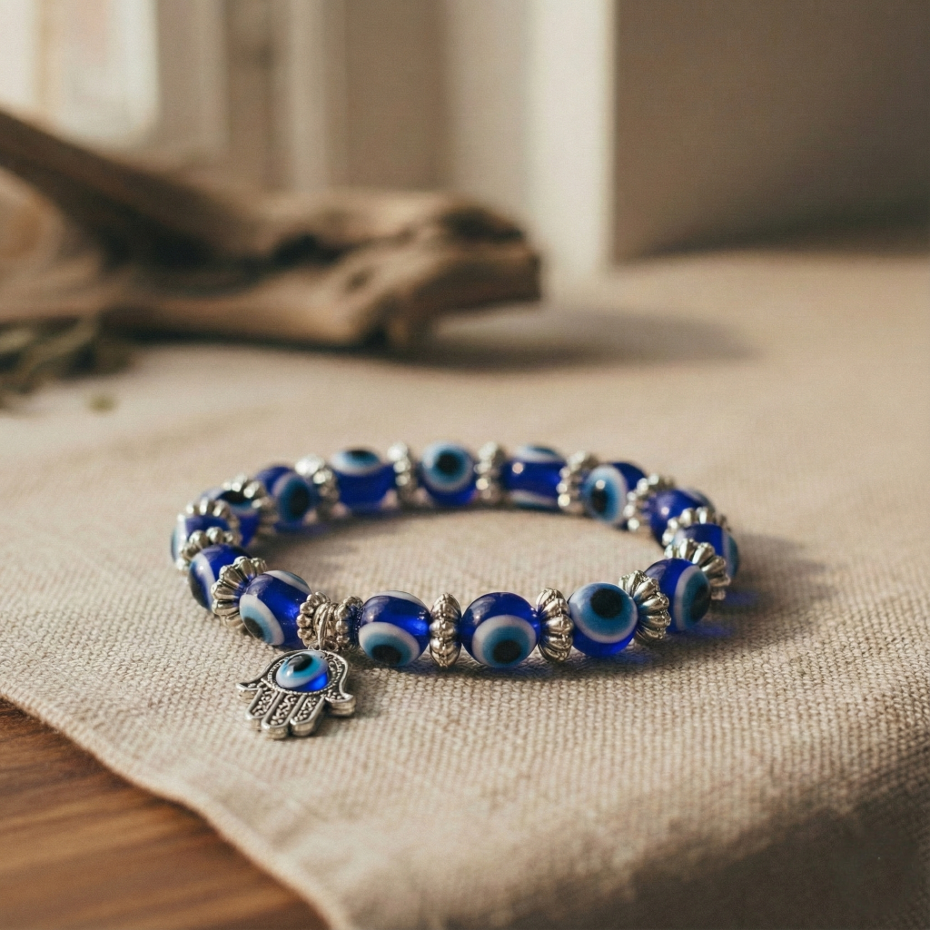 Bransoletka z okiem proroka – silny amulet ochronny przed negatywną energią i złym okiem