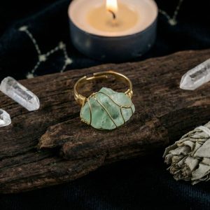 Pierścionek z amazonitem