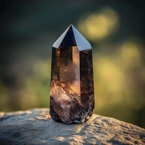 Morion (czarny kwarc dymny)