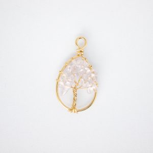 Wisiorek drzewo życia z kryształu górskiego