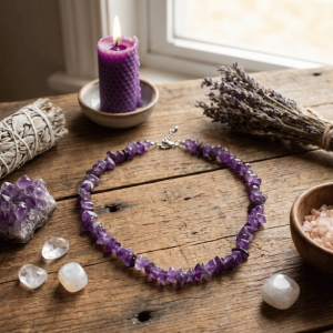 Naszyjnik z ametystu