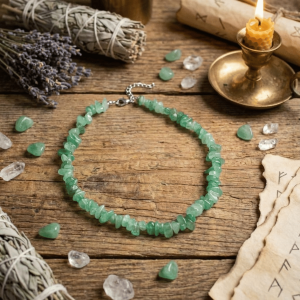 Naszyjnik z zielonego awenturynu