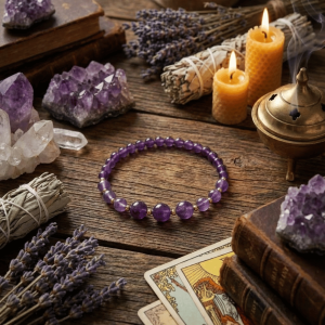 Bransoletka z ametystu