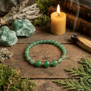 Bransoletka z zielonego awenturynu
