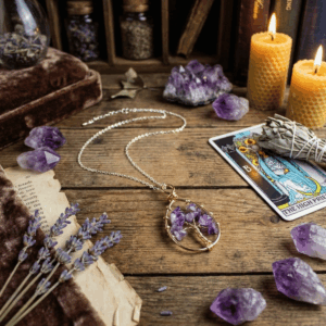 Wisiorek na witalność z ametystu