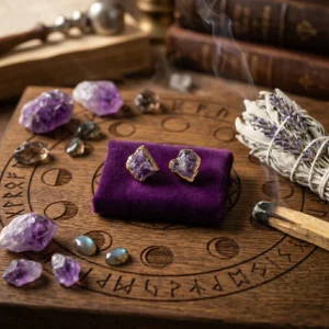 Kolczyki z kamieniami półszlachetnymi